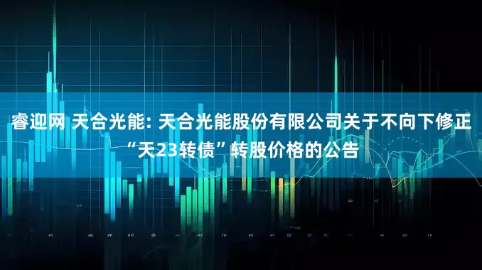 睿迎网 天合光能: 天合光能股份有限公司关于不向下修正“天23转债”转股价格的公告